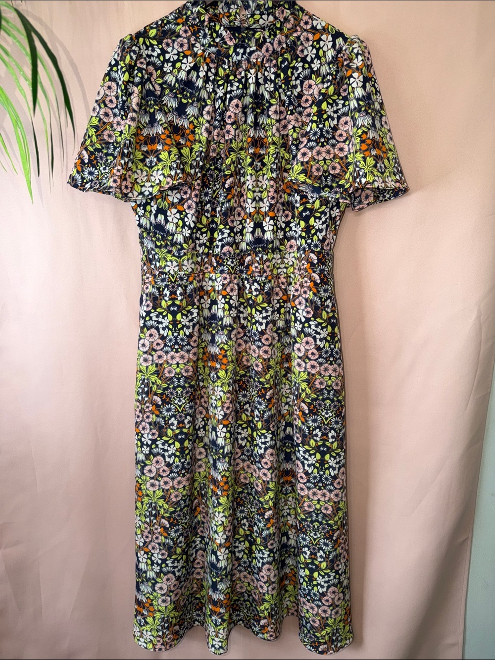 julia jordan Floral Button-Front Midi Dress in Multicolor